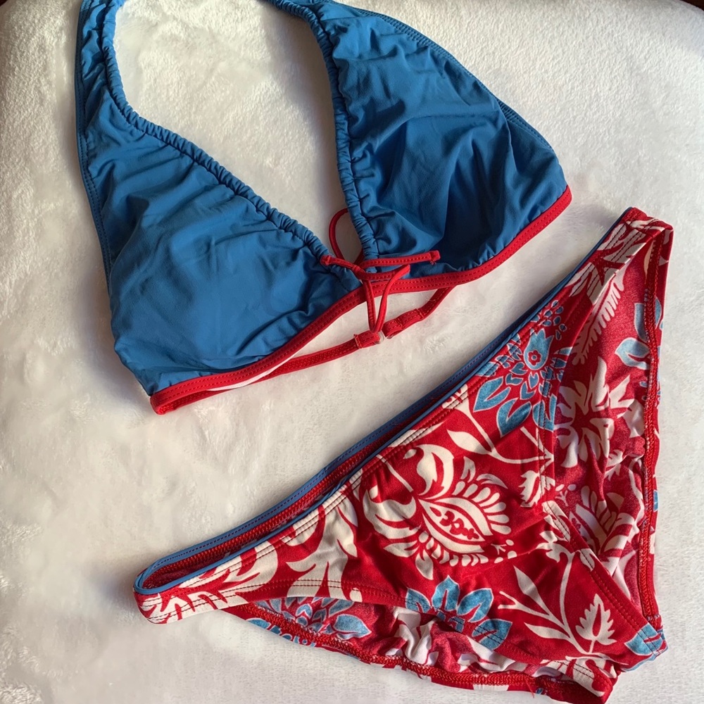 Nautica red~White~Blue Bikini / Size Small